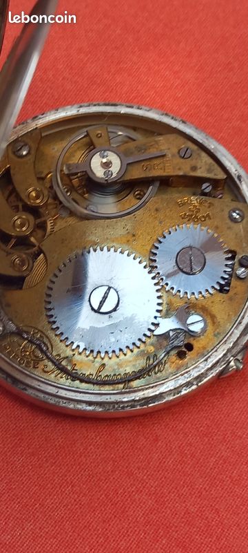 Montre Gousset Argent 0.800 Poinçon - Balancier Cassé Pour Pièces - Vintage 1900-1909