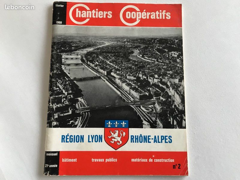 CHANTIERS COOPERATIFS n°2 - Region Lyon Rhone Alpes - fevrier 1968 (image 1)