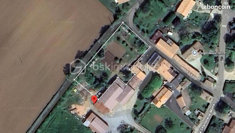 Terrain 600 m² Azay Le Brule