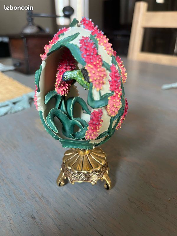 Œuf de collection fabergé certifié en parfait état (image 3)