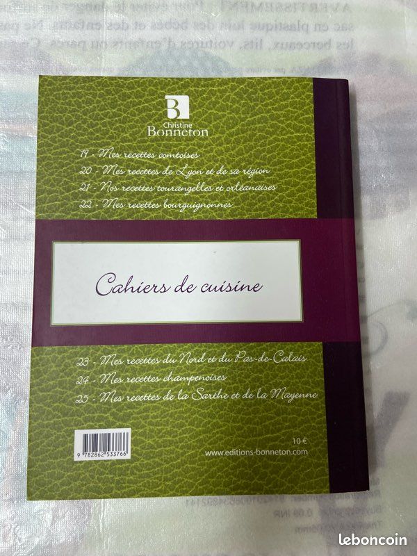 Livre cahier n 19 mes recettes comtoises bonneton (image 2)