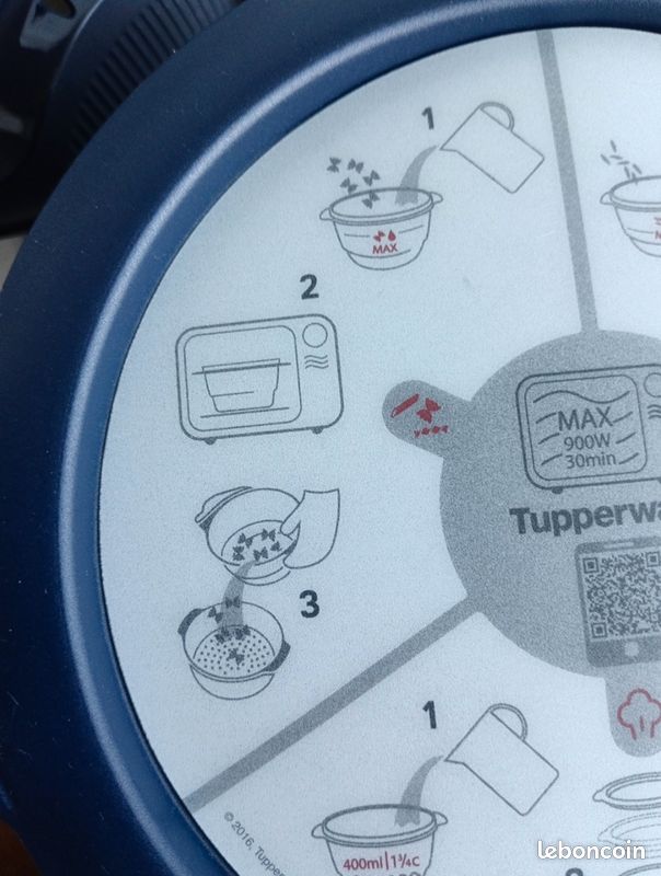 riz au micro vap tupperware Tupperware Micro-Vap Cuiseur Vapeur pour Pâtes , Riz et Cuisson Combinée