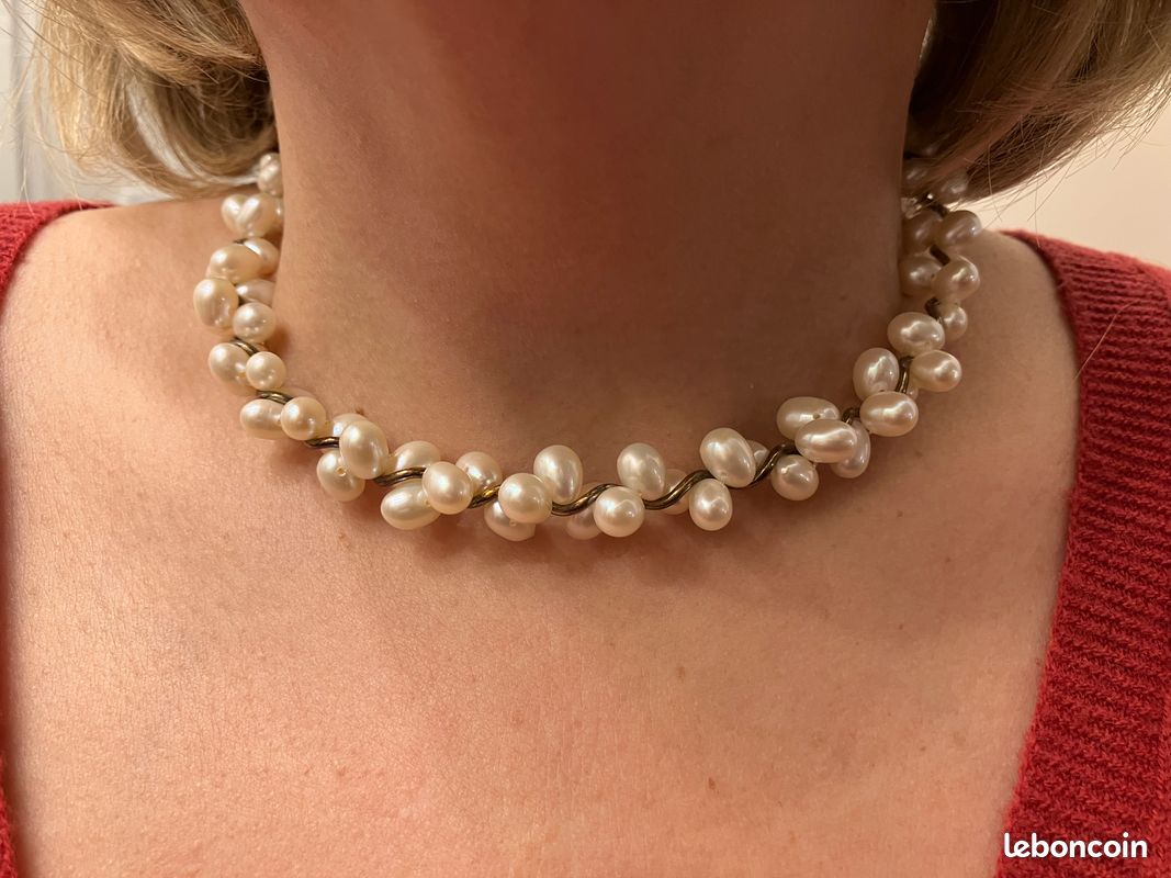 Collier perles eau douce (image 1)