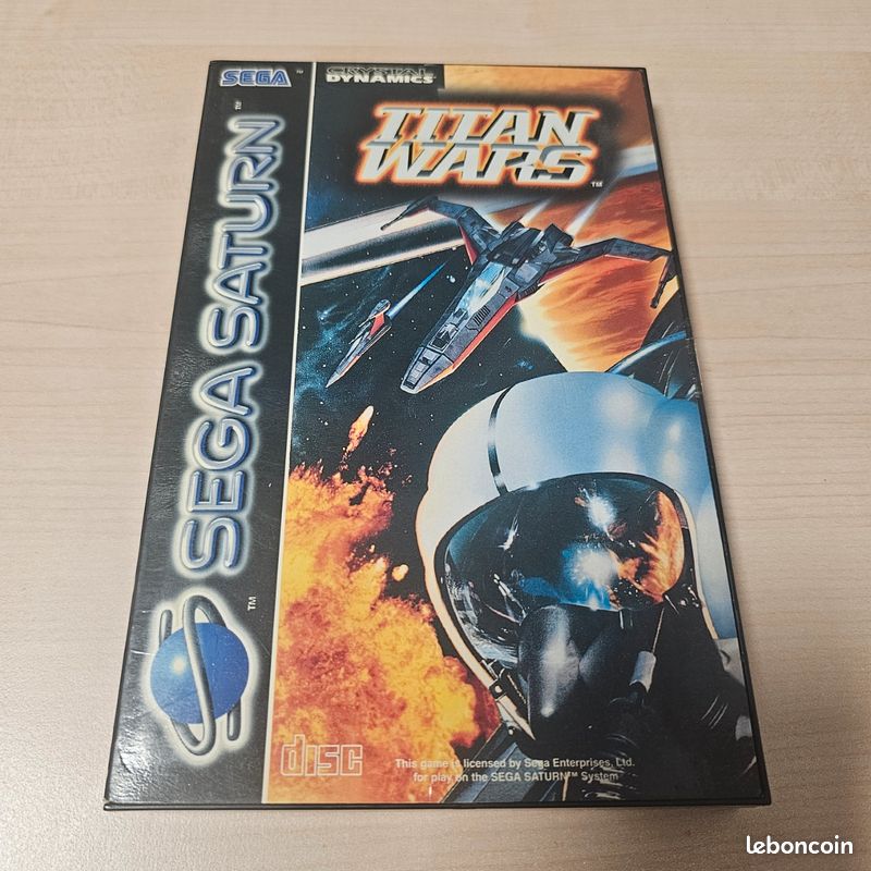 Jeu Sega Saturn PAL Titan Wars - complet & très bon état