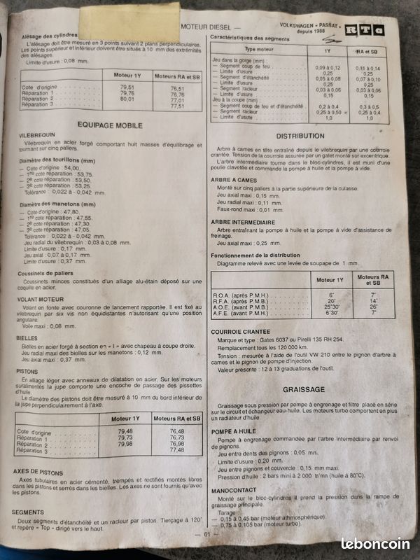 Revue technique automobile Volkswagen Passat depuis 1988 (image 3)