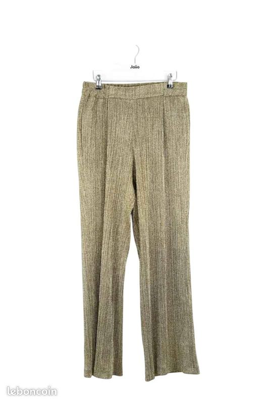 Pantalon Femme Large Gerard Darel Taille 40 - Occasion Très Bon état, Belle Tombée, Gris