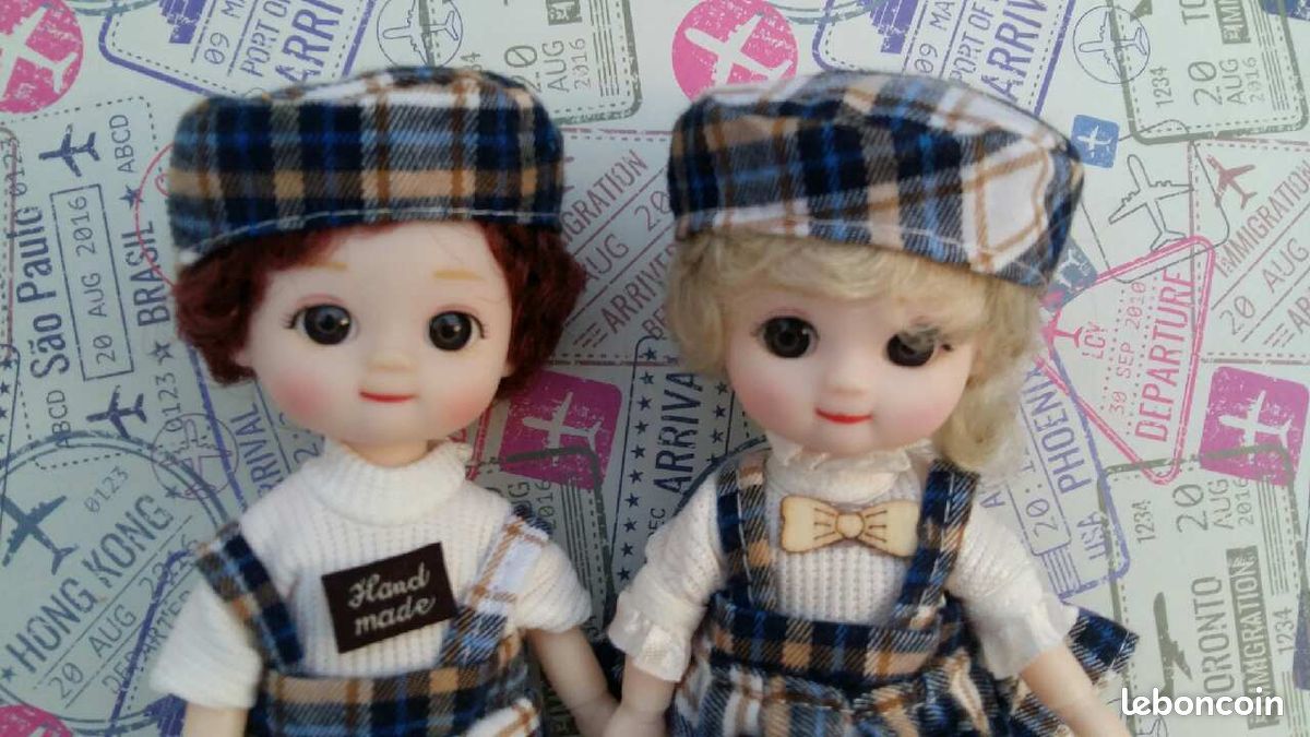 Nora et Evander, Les petits écossais - Poupées articulées, BJD - Joie, Bonheur (image 1)