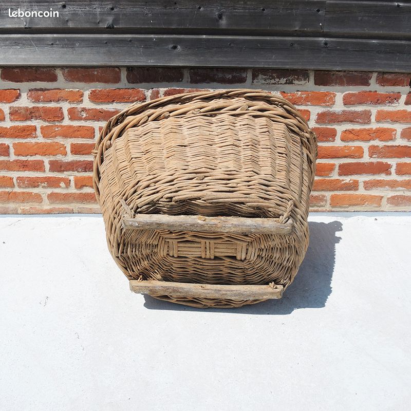 Ancien Panier de Vendanges en Osier XL (image 3)