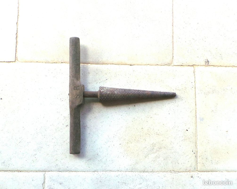 outil ancien 19 ème Mèche Bonde BONDONNIERE TONNELIER Old Tool