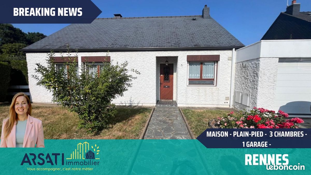 Maison 5 pièces 93 m² · à Rennes · 93 m² · 325 500 €
