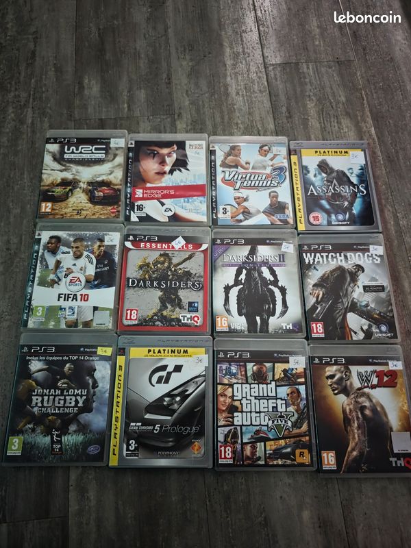 Lot 12 Jeux Ps3 + 2 Jeux Xbox - Jeux vidéo