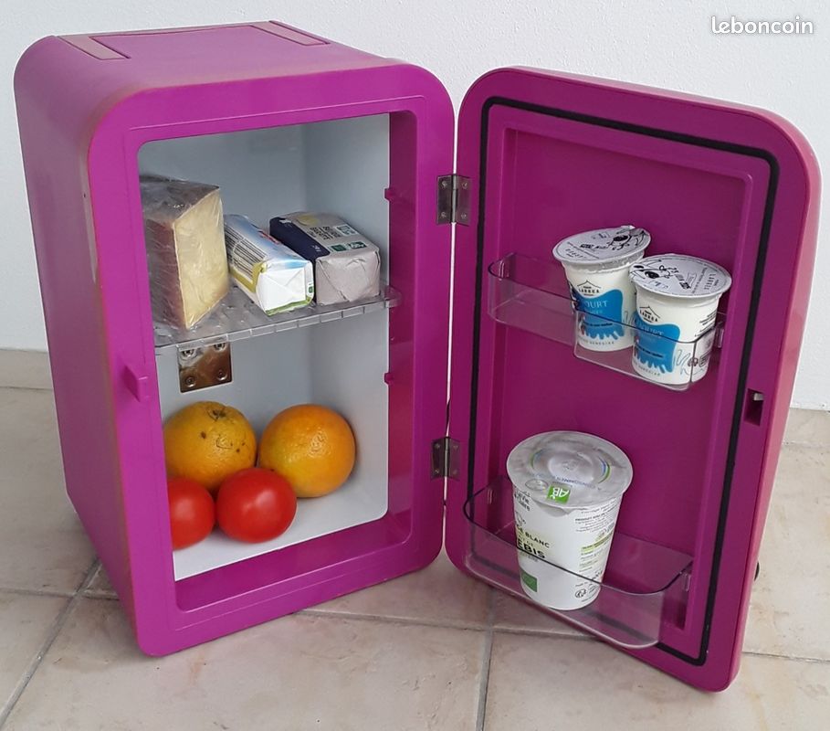 Mini Frigo 5L USB/AC/DC - Pour Voiture, Bureau, Chambre - Conservation Boissons Et Skincare - Noir