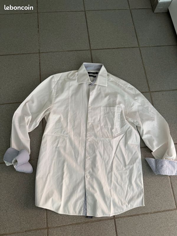 Chemise unie homme (image 1)