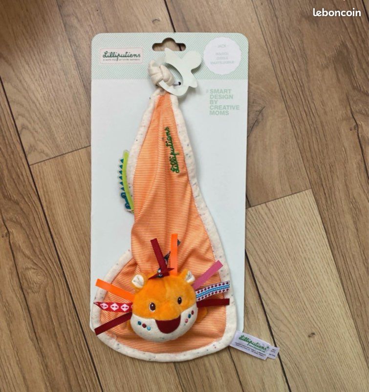 Doudou plat liliputiens jack lion neuf (image 1)