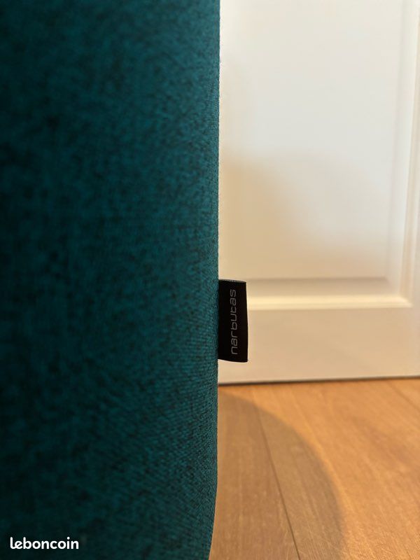Pouf bleu canard (image 4)