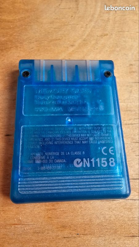 Carte Mémoire Ps2 Magic Gate 8 mb Noire Memory Card