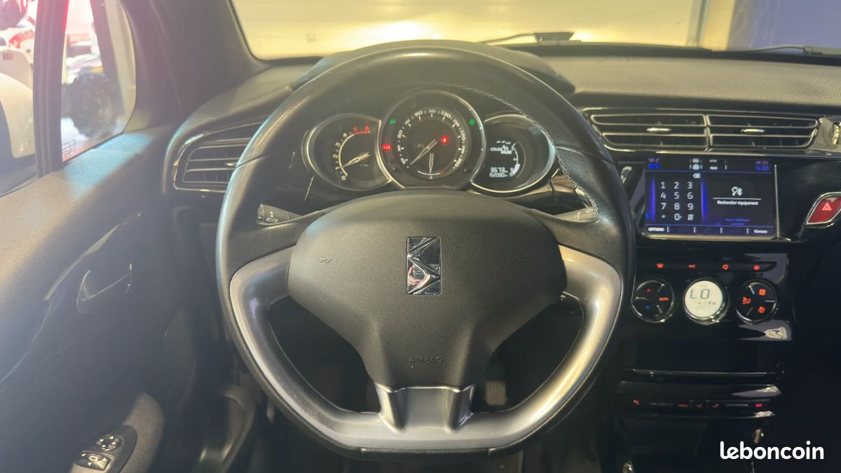 DS DS3 1.6 BlueHDI 100ch Executive - Régulateur de vitesse - Bluetooth - Climatisation (image 9)