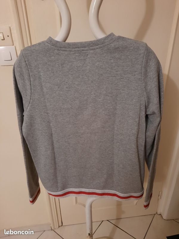 Sweat fille IKKS Taille L (12-13ans) gris clair (image 2)