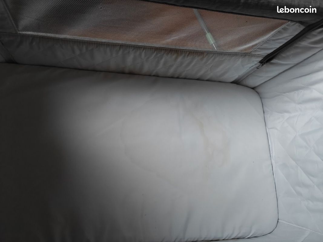 Nania Lit Cododo DODI 2-en-1 Gris – Lit Bébé Appoint Ultra Confort Matelas 4 Cm + Sac Transport