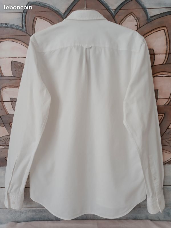 Chemise Homme Hugo Boss Taille 41 Blanche - Coupe Ajustée, Coton, Neuve Avec étiquettes