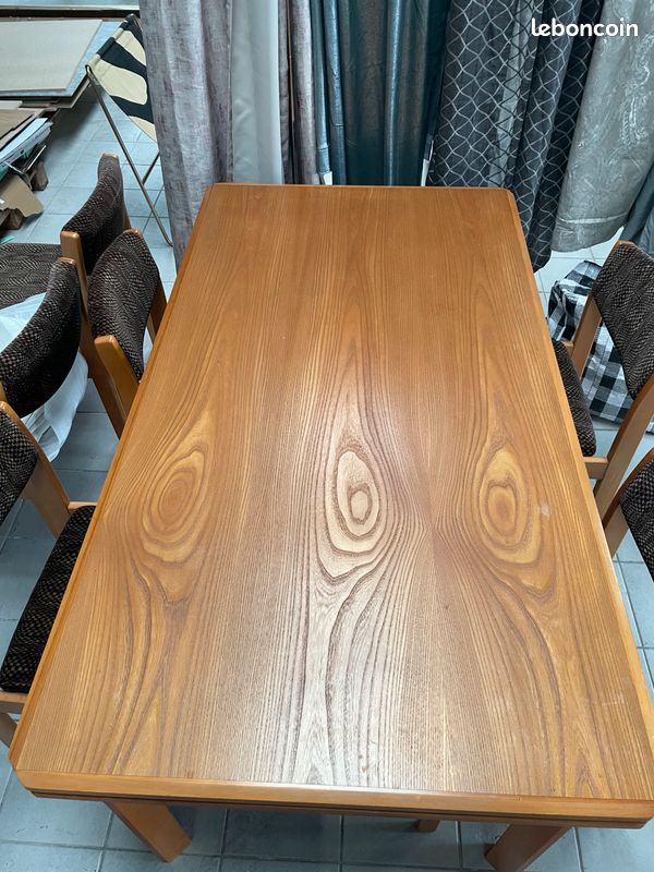 Style Baumann Chaises Année 1970 + Table (image 5)