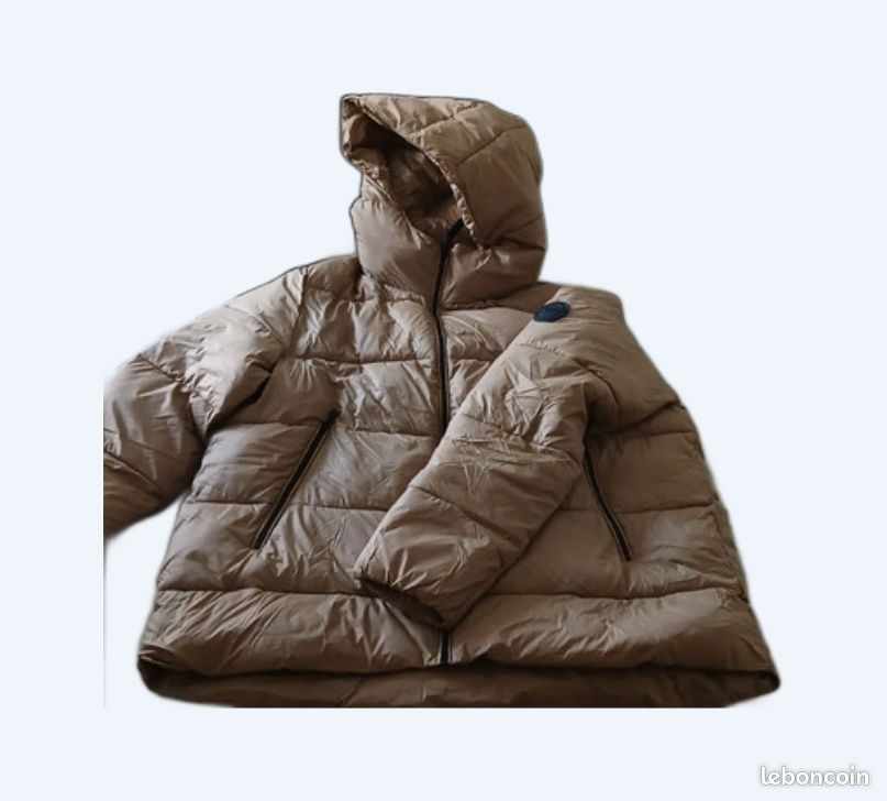 Doudoune beige deperlante imperméable Zara Vêtements