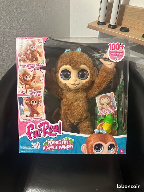 Furreal Peanut The Playful Monkey Singe Furreal FunReal Peanut Le - Main Image