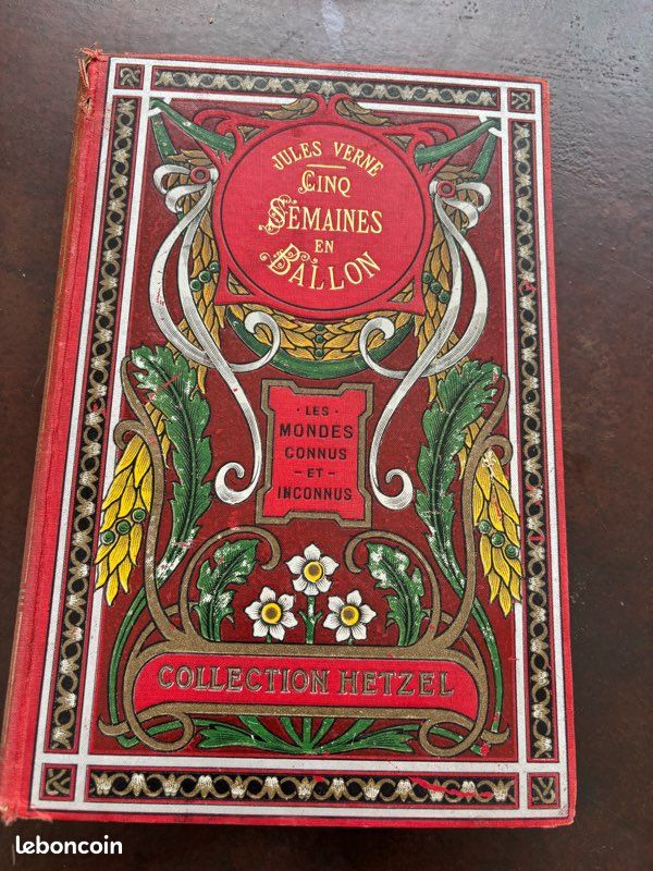 Jules Verne – Cinq semaines en ballon – Hetzel – vers 1909 (image 1)