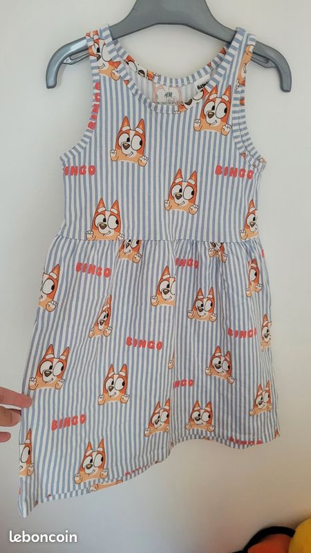 Robe d'été H&M motif Bingo (Bluey) - 4/6 ans - Très bon état (image 3)