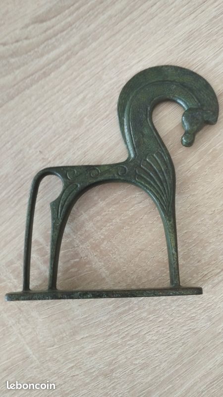 Cheval en bronze grec hauteur 14 cm (image 7)