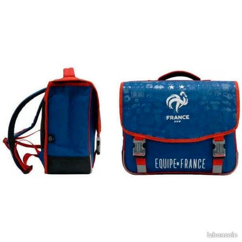 Cartable compartiments FRANCE étoiles FFF FEDERATION FRANCAISE