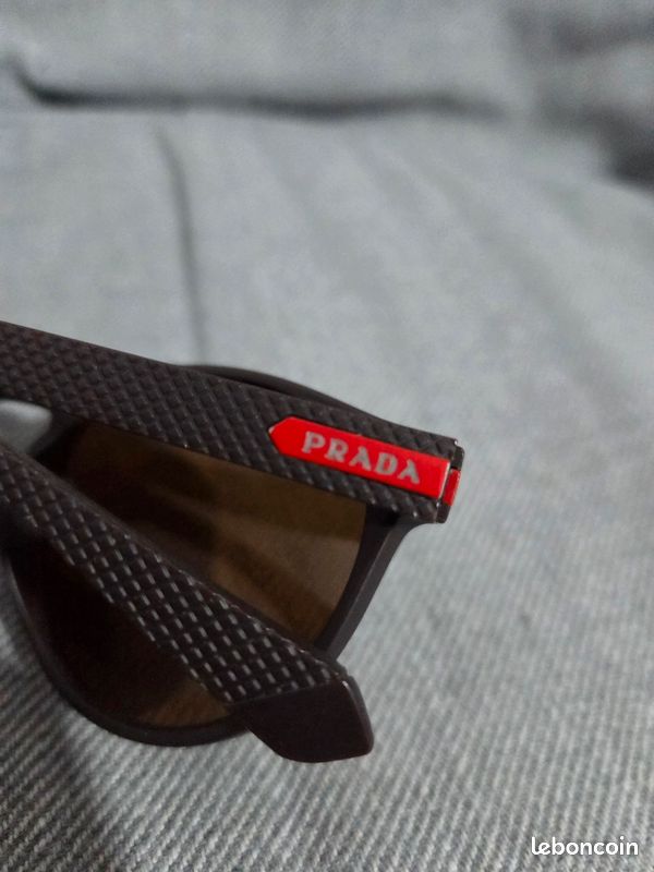 Lunettes de soleil Prada noires, verres marron , 25613 56■18-138 (image 7)