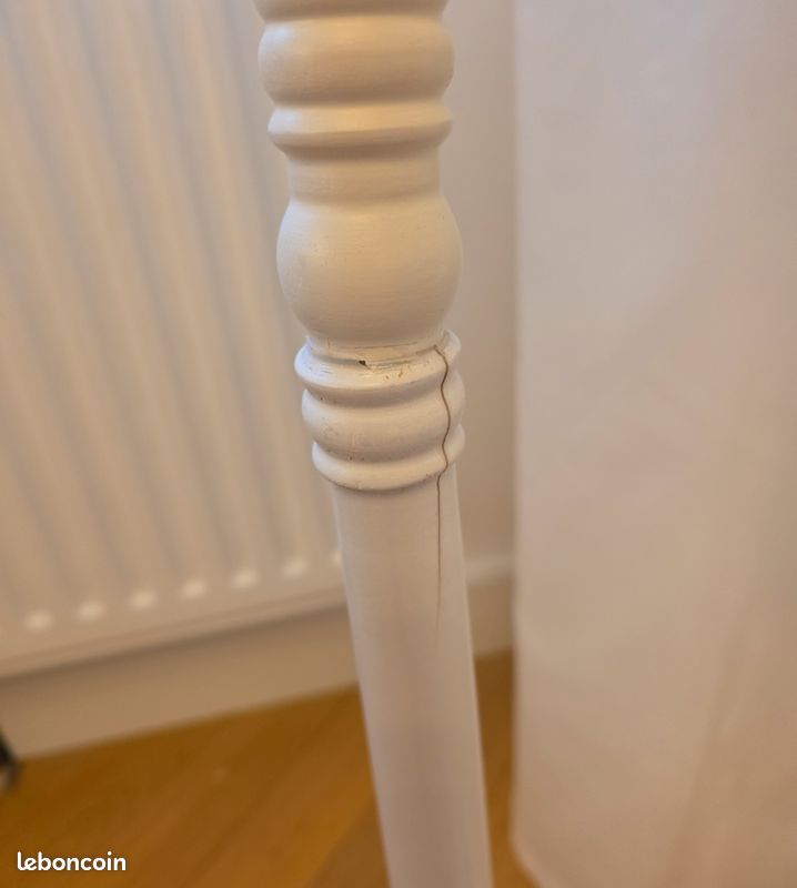 2 valets vêtement en bois blanc (image 7)