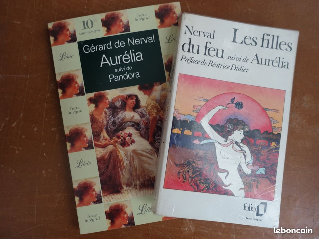 Lot Gérard de Nerval - 2 titres: Les filles du feu & Aurélia + Pandora (image 1)