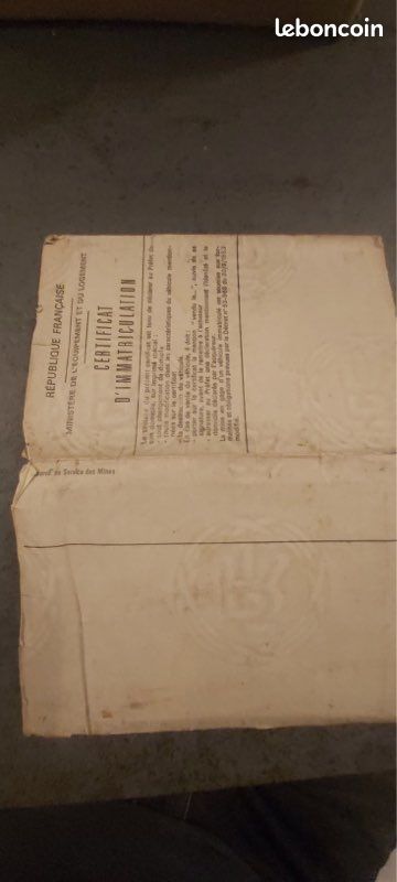 Simca type AA document (image 1)
