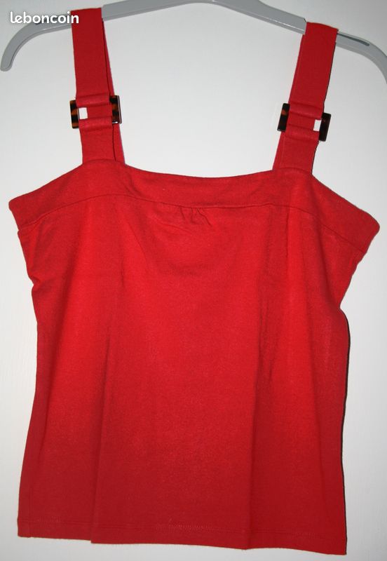 Débardeur Rouge Marque 123 Taille 34/36 (image 1)