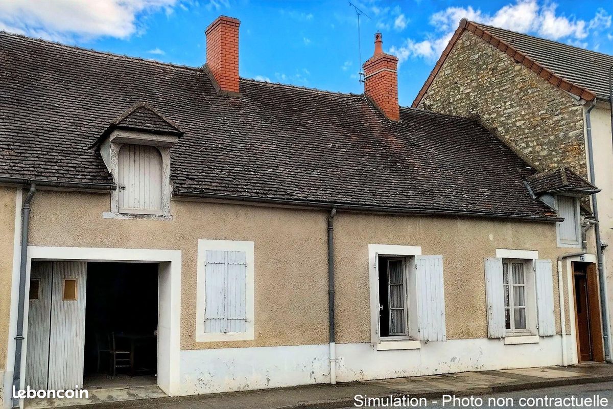 Maison 2 pièces 74 m² · à Châteauneuf-sur-Cher · 74 m² · 33 960 €