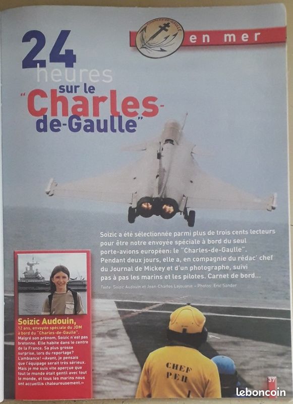 Le Journal de Mickey n°2717 - Tobey Maguire (Spider-Man) : Photo-Poster / 24 Heures sur le Charles-de-Gaulle (13/07/2004) (image 4)