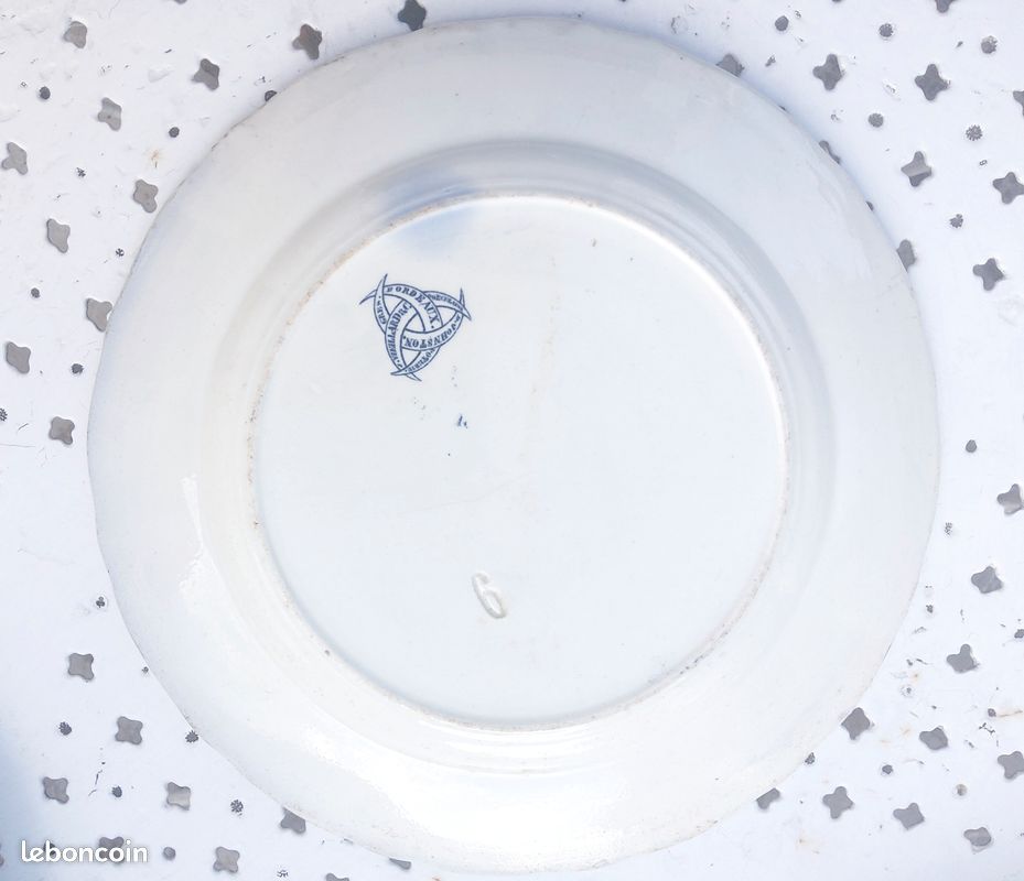 Assiettes parlantes J.Vieillard - Bordeaux XIX eme (image 7)