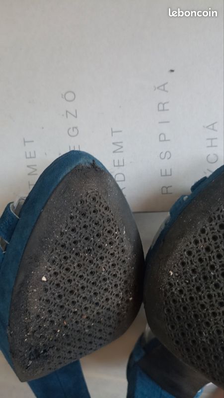 Sandales talons hauts bleu canard Geox (image 9)