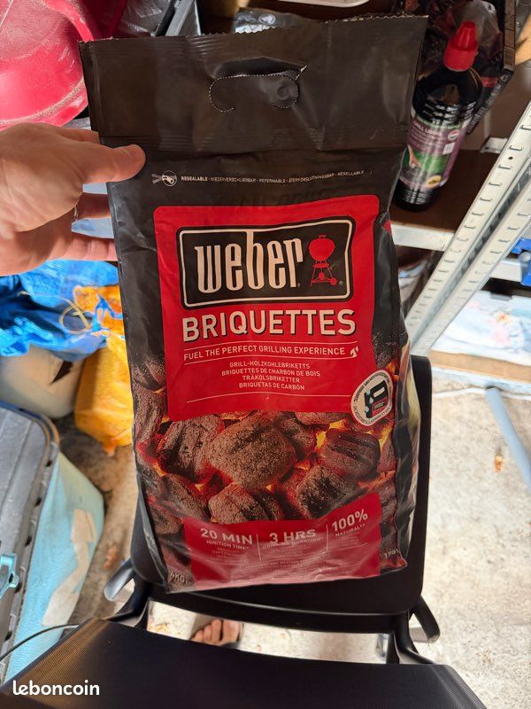 Briquette weber barbecue 4 kg *2 (image 1)
