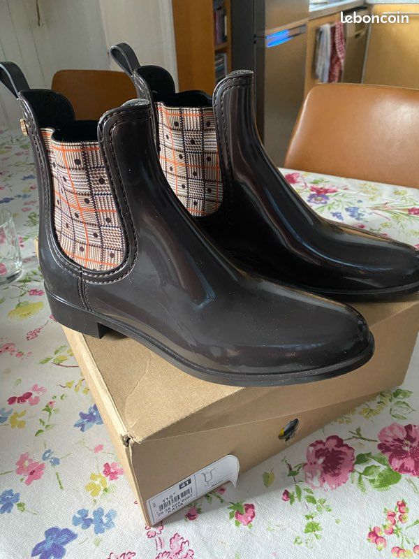 Bocage Bottines Plastiques Femme Bottines Femme Pluie 2025