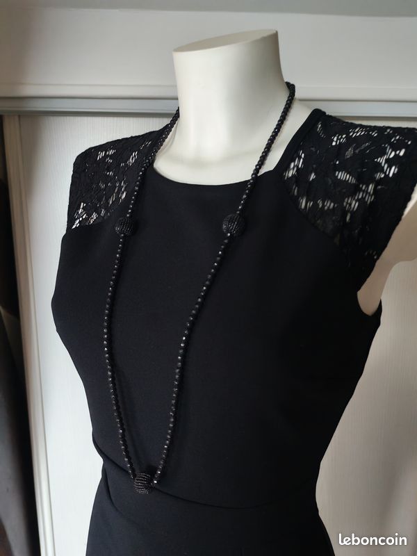 Collier Noir Vintage Style Charleston Années 1920 – Long Collier De Perles Multirangs Pour Femme