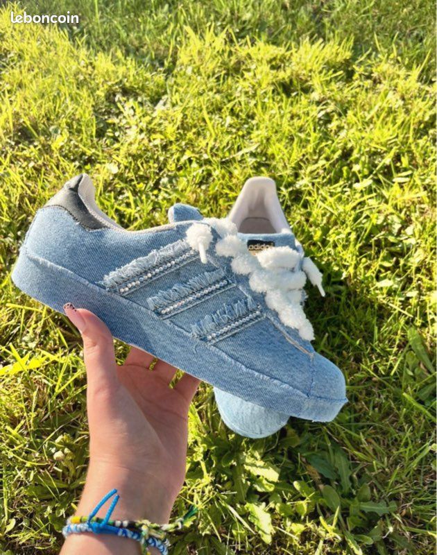 adidas gazelle silver green womens Adidas Superstar Split personnalisée Mimanera main image 1