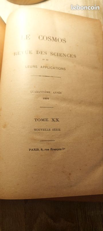 Ancien livre cosmos de 1891 (image 8)