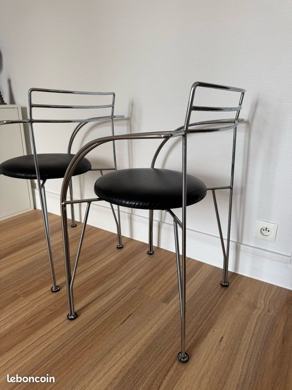 2 Chaises / Fauteuils Lune d’Argent par Pascal Mourgue pour Fermob 1980 (image 5)