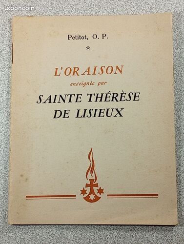 [Livre] L'Oraison enseignée par Sainte Thérèse de Lisieux - Bon état (image 1)