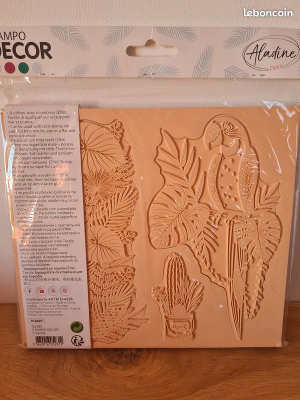 Tampons scrapbooking Aladine tropical (image 2)
