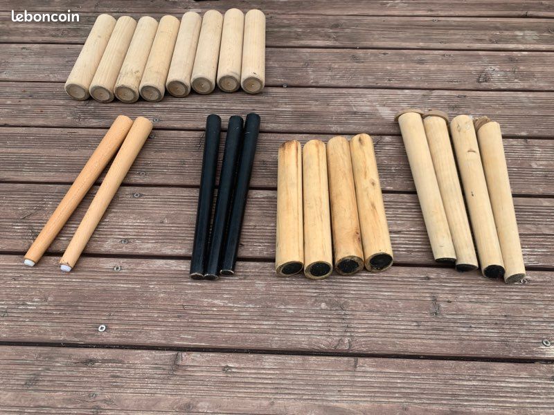 Lot de pied en bois pour lit table basse 2 / pièce (image 5)