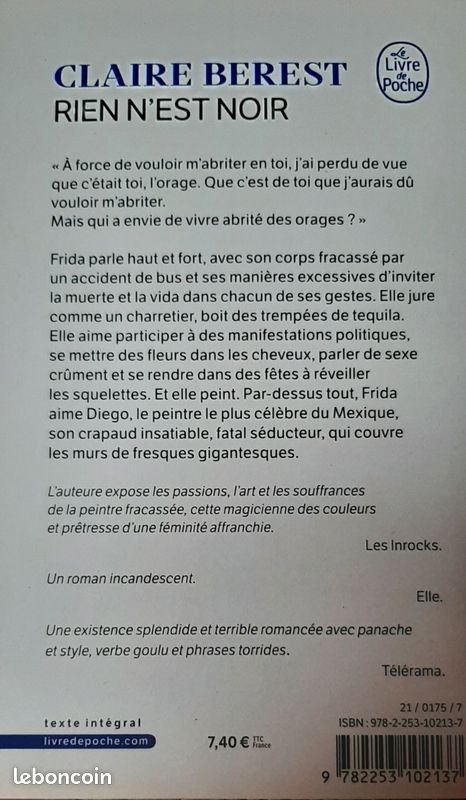 Poche : Rien n'est noir de Claire Berest (image 2)